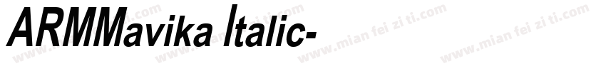 ARMMavika Italic字体转换